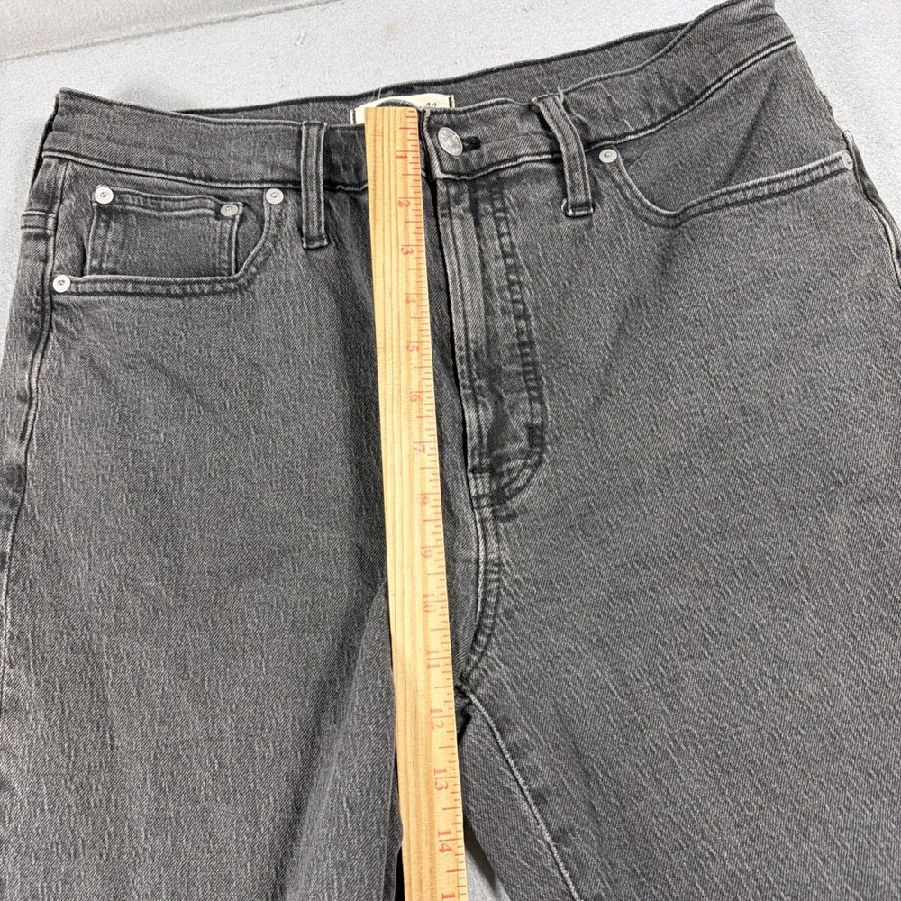 Madewell The Perfect Vintage Jean Women 30 High‎ Rise Tapered Black Minimalist